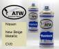 Preview: Nissan, New Beige Metallic, CV0: 400ml Sprühdose + 400ml Klarlack - Set, von ATW Autoteile West.